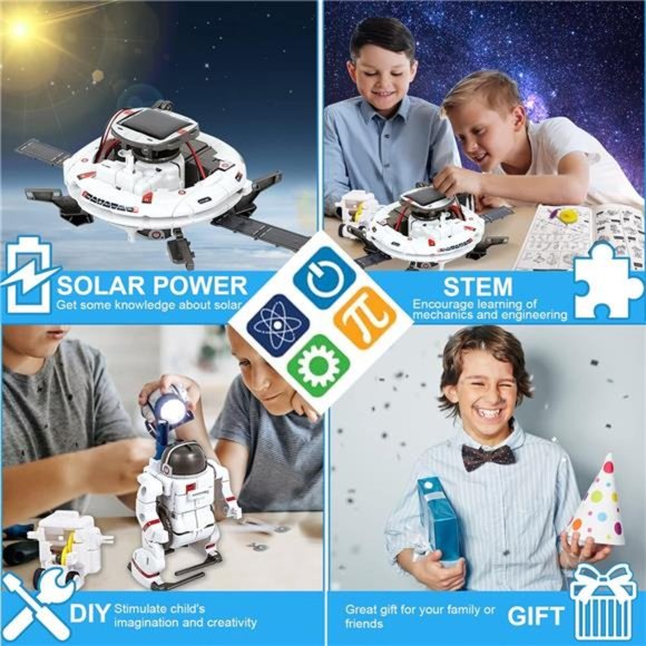 Science Kits for Kids Age 8-12 Solar Robot Kit Learning Building STEM Toys - Picture 3 of 6